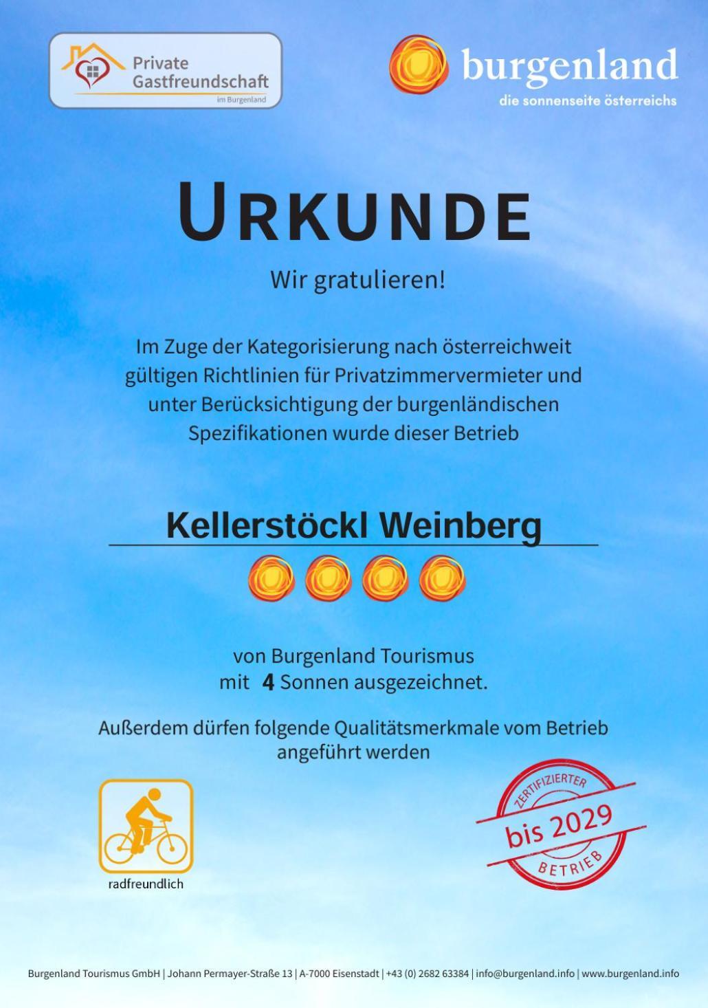 Kellerstoeckl Weinberg Villa Eisenberg an der Pinka Buitenkant foto